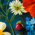 Stunning Wildflowers Wrapping Paper Rolls: Colorful Wildflowers, Vibrant Floral Print