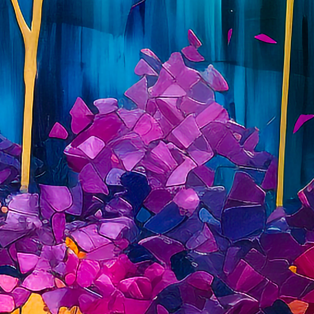 Abstract Tree Blossom Weekender Bag: Faux 3D Art Travel Tote