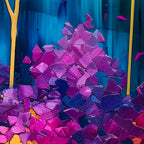 Abstract Tree Blossom Weekender Bag: Faux 3D Art Travel Tote