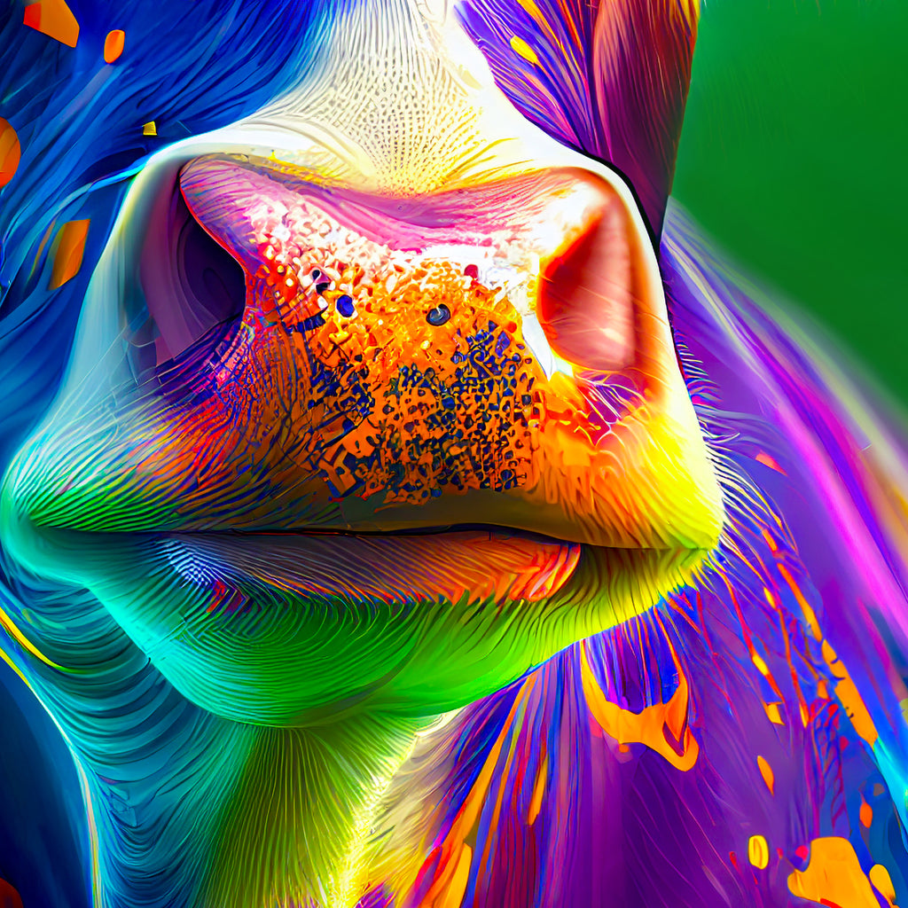 Faux Suede Pillow | Purple Cow Maximalist Decor Throw Pillow