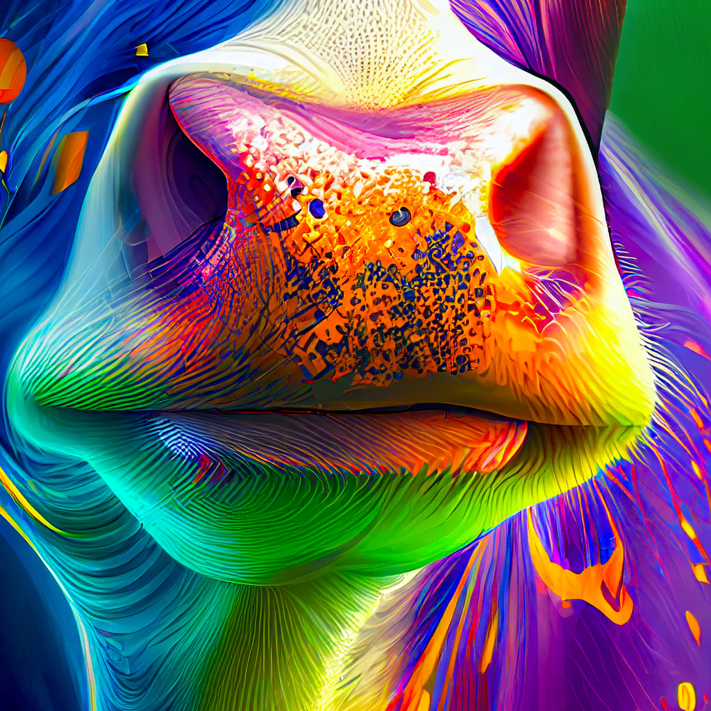 Faux Suede Pillow | Purple Cow Maximalist Decor Throw Pillow