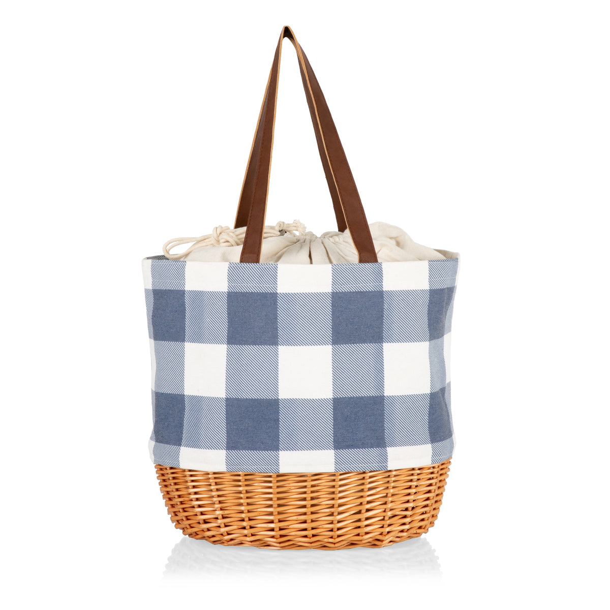 Coronado Canvas and Willow Basket Tote